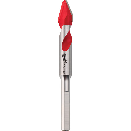 Hard Tile & Glass Specialty Drill Bit, 1/2", Carbide