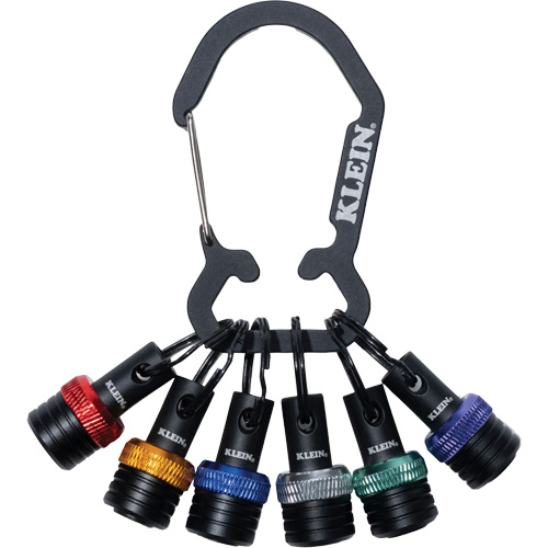 1/4" Drive Bit Holder Keychain Set, 6 Pcs., H