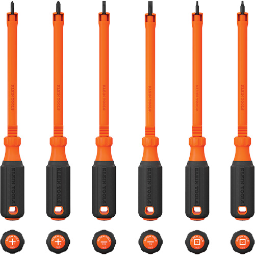 Insulated Hooded Screw Holding Screwdriver Set, 1000 V, 6 Pcs