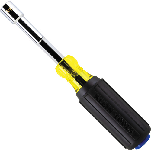 Colour-Coded Hollow-Shaft Heavy-Duty Nut Driver, 3/8" Drive, 8" L, Magnetic