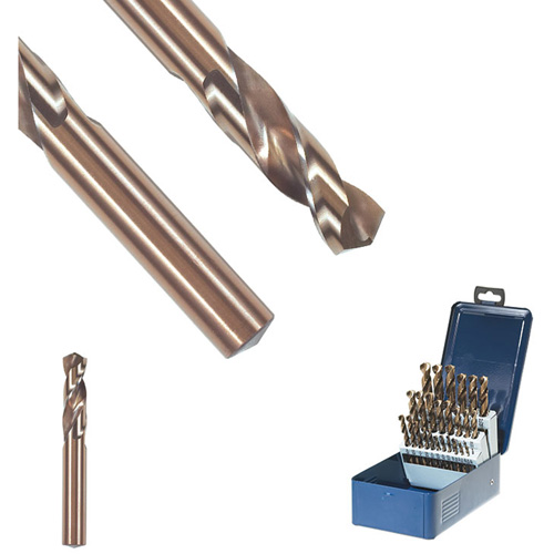 SST+ Wire Gauge Sized Drill Bit, 21/64", High Speed Steel, 1-11/16" Flute, 135° Point