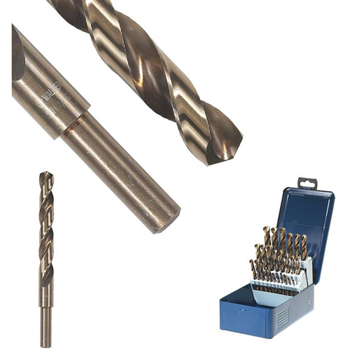 SST+™ Reduced Shank Drill Bit, 31/64", High Speed Steel, 4" Flute, 135° Point
