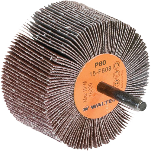 Flap Wheels-Coolcut™ Flap Wheels, Aluminum Oxide, 80 Grit, 3" x 1-1/2" x 1/4"