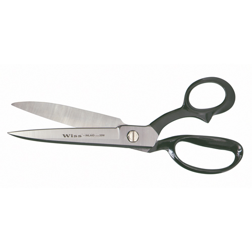 Wide Blade Industrial Shears, 6-1/8" Cut Length, Rings Handle