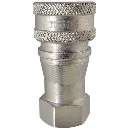 Hydraulic Quick Coupler - Steel Manual Coupler, Brass/Stainless Steel