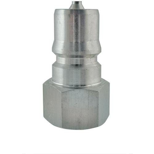 Hydraulic Quick Coupler - Plug, Stainless Steel, 3/8" Dia.