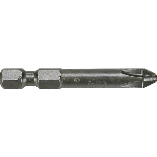 1/4" Posidriv® Power Drive Bits, Pozidriv, #2 Tip, 1/4" Drive Size, 1-15/16" Length