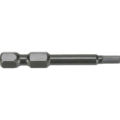 1/4" Metric Hex Power Bits, Hex, 3 mm Tip, 1/4" Drive Size, 4" Length
