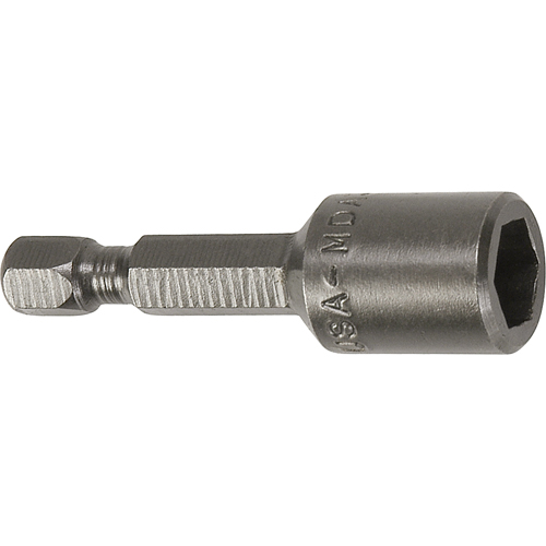 Nutsetter For Metric Sheet Metal Screws, 8 mm Tip, 1/4" Drive, 44.5 mm L, Magnetic