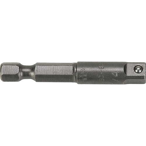 Hex To Male Square Drive Extension, 1/2" Drive Size, 6" L