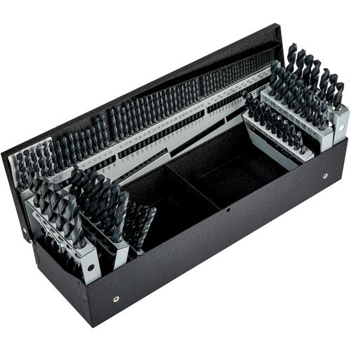 Jobber Length Combination Drill Bit Set, 115 Pieces, High Speed Steel