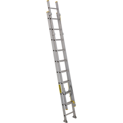 Industrial Heavy-Duty Extension Ladders, 300 lbs. Cap., 17' H, Grade 1A