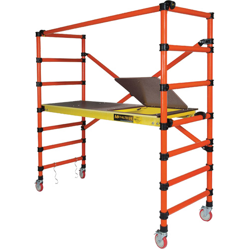 Mobile Work Scaffolding - Speedy Mobile Scaffolding, Fibreglass Frame, 79-1/2" D x 78" H