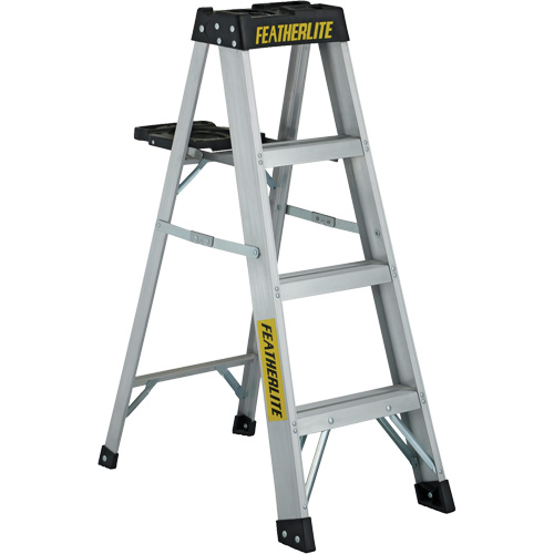 3400 Series Industrial Extra Heavy-Duty Step Ladder, 4', Aluminum, 300 lbs. Capacity, Type 1A