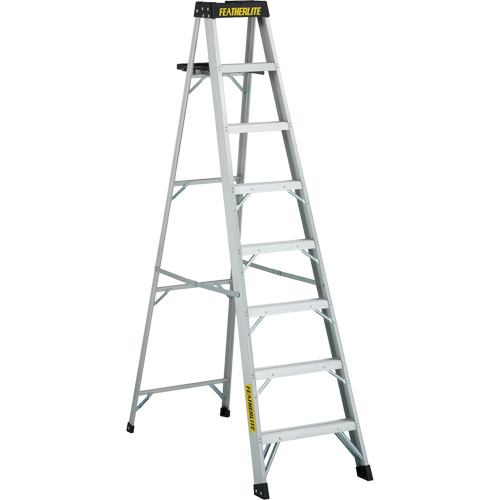 3400 Series Industrial Extra Heavy-Duty Step Ladder, 8', Aluminum, 300 lbs. Capacity, Type 1A