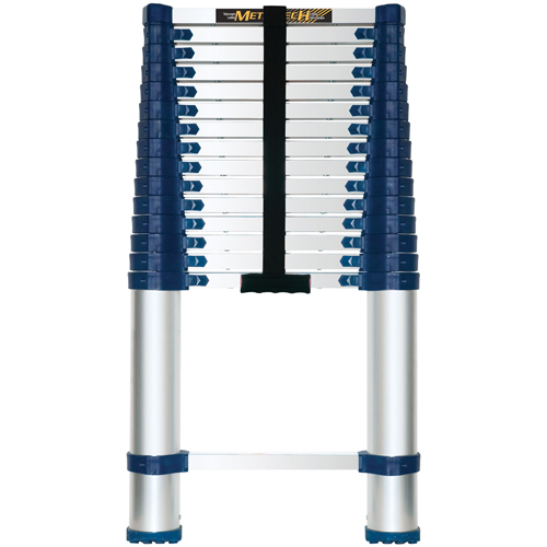 Telescopic Ladder, 3' - 15.5', Aluminum, 250 lbs. Capacity, Type 1