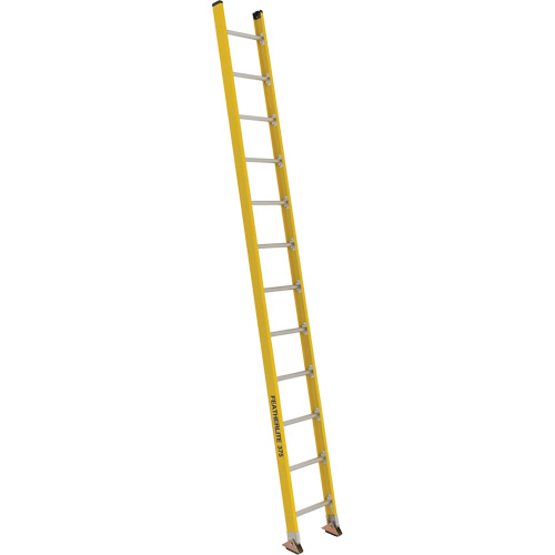 Industrial Extra Heavy-Duty Straight Ladders (5600 Series), 12', Fibreglass, 375 lbs., CSA Grade 1AA