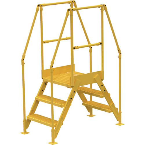 Crossover Ladder, 54-1/2" Overall Span, 30" H x 24" D, 24" Step Width