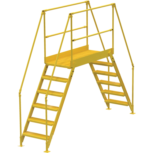 Crossover Ladder, 128" Overall Span, 60" H x 60" D, 24" Step Width