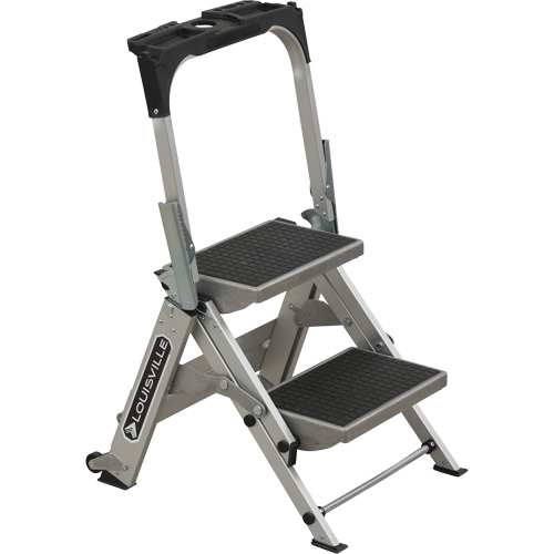Tilt & Roll Step Stool Ladder, 2 Steps, 23" x 21" x 34.50" High