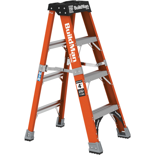 Step Ladder, 4', Fibreglass, 375 lbs. Capacity, Type 1AA