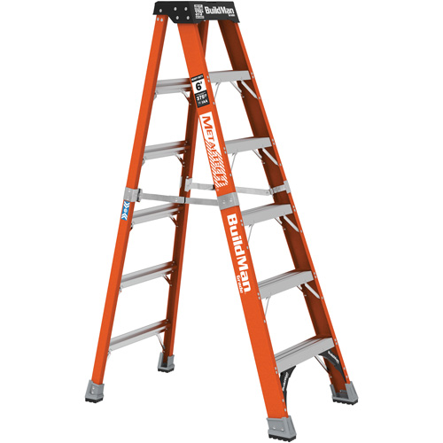 Step Ladder, 6', Fibreglass, 375 lbs. Capacity, Type 1AA