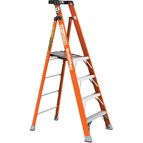 Safespace Platform Step Ladder, 4', 300 lbs. Cap.