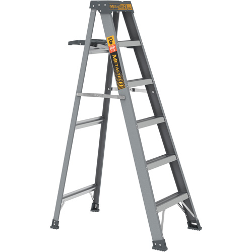 Step Ladder with Paint Tray, 6', Fibreglass, 225 lbs. Capacity, Type 2