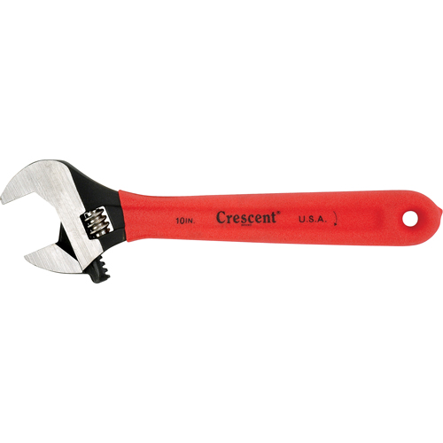 Crescent Adjustable Wrenches, 8" L, 1-1/8" Max Width, Black