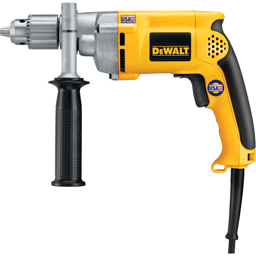 Drill, 1/2" Chuck, 8.5 A, 120 V, 0-850 RPM, Keyed Chuck