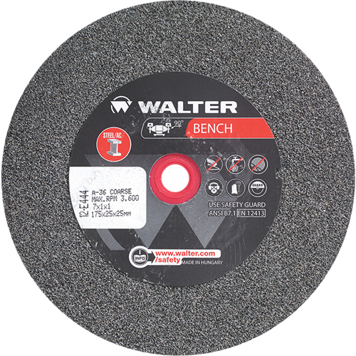 Bench Grinding Wheels, 7" x 1", 1" Arbor, 1