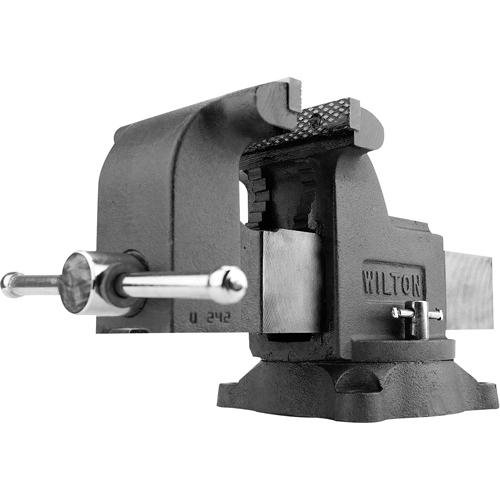 Shop Vises, 4" Jaw Width, 2-3/4" Throat Depth
