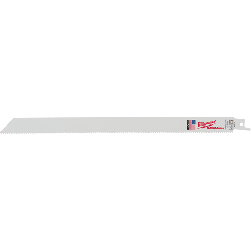 Sawzall® Reciprocating Saw Blade, Bi-Metal, 10/14 TPI, 12" L
