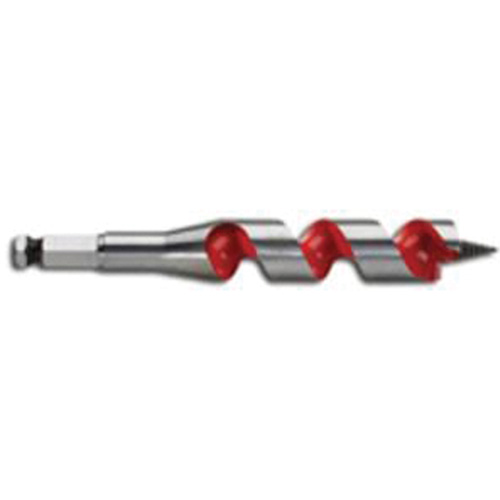 Ship Auger Drill Bit, 13/16" Diameter, 3" Flute, 7/16" Hex Shank
