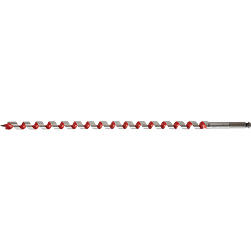 Ship Auger Drill Bit, 11/16" Diameter, 15" Flute, 7/16" Hex Shank