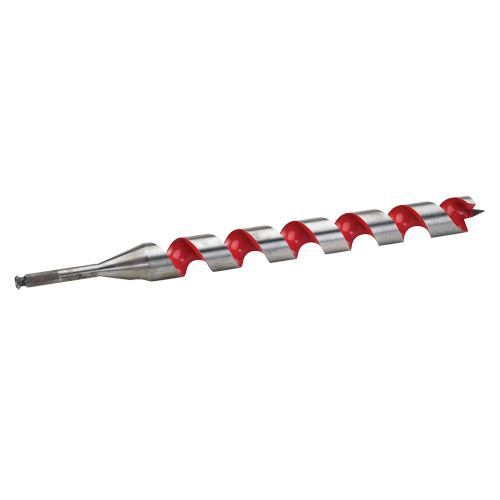 Ship Auger Drill Bit, 1-1/2" Diameter, 15" Flute, 7/16" Hex Shank