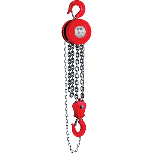 Chain Hoist, 8' Lift, 11023 lbs. (5 tons) Capacity