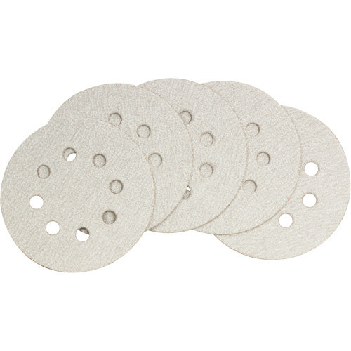 Random Orbit Sander Abrasive Sandpaper - 50-Pack, 5" Dia., 60 Grit