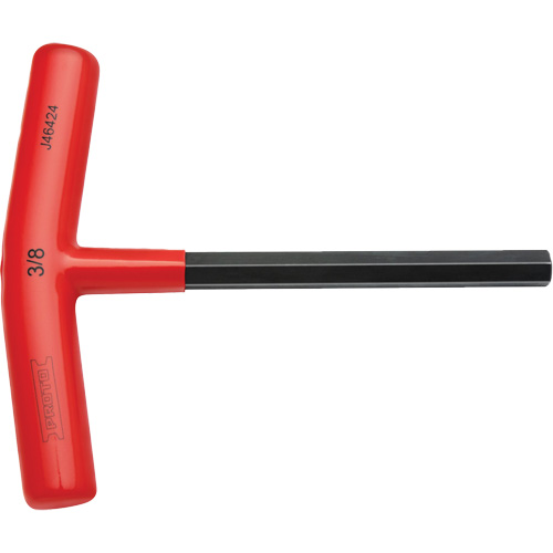 Hex Key, Hex End, 3/8" x 6" L, T Handle