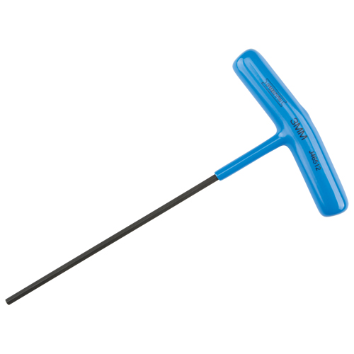 Hex Key - Metric, Hex End, 3 mm x 6" L, T Handle