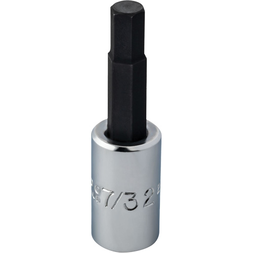 Socket, Hex, 1/4" x 1-7/8" L, 1/4" Drive