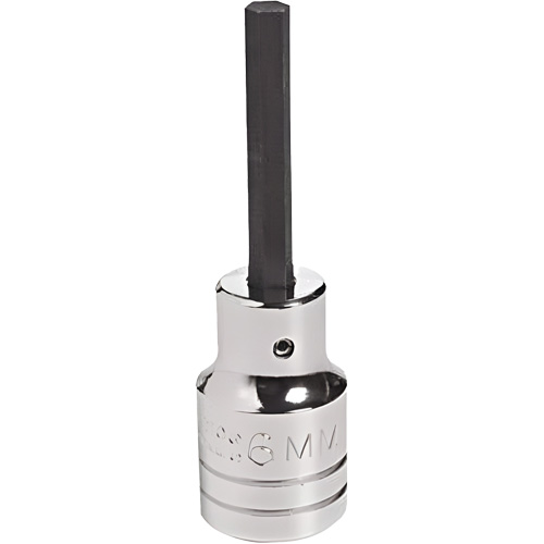 Socket Bit, Hex, 18 mm x 4" L, 1/2" Drive