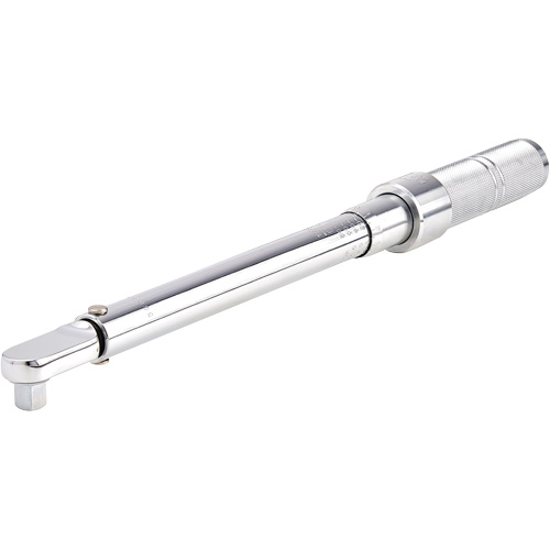 Fixed Head Micrometer Torque Wrench, Click, 3/8" Square Drive, 16-80 ft-lbs.