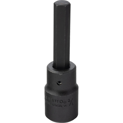 Socket Bit, Hex, 3/8" x 3-1/4" L, 1/2" Drive