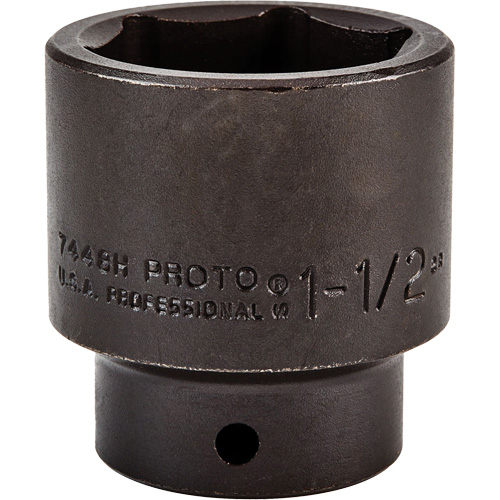 Socket, Impact, 1-1/2", 1/2" Drive, 6 Points