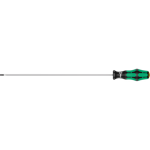 Slotted Screwdriver, 5/32" Tip, Round, 15-3/4" L, Plastic Handle