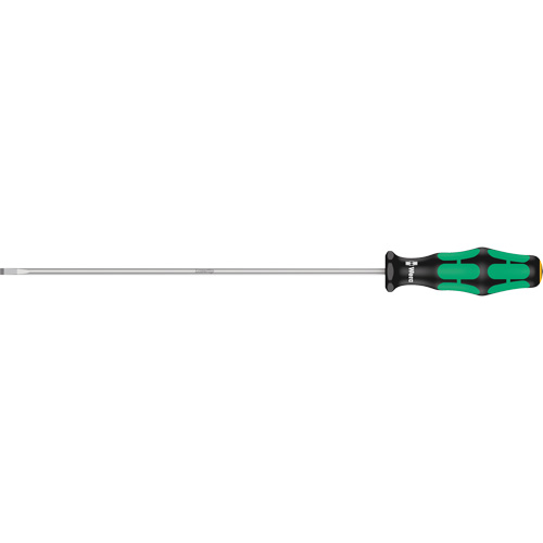 Slotted Screwdriver, 3.5 mm Tip, Round, 11-1/16" L, Plastic Handle