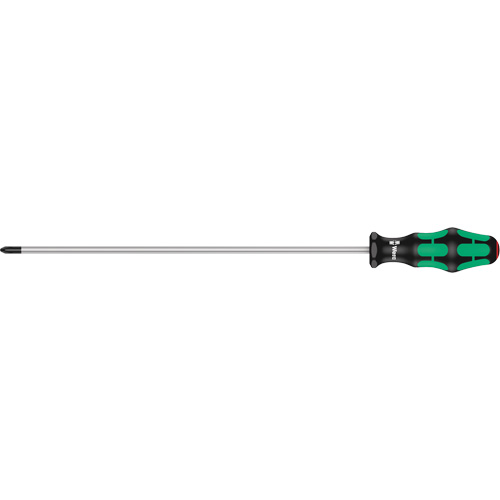 Phillips Screwdriver, #2, 16" L, Plastic Handle