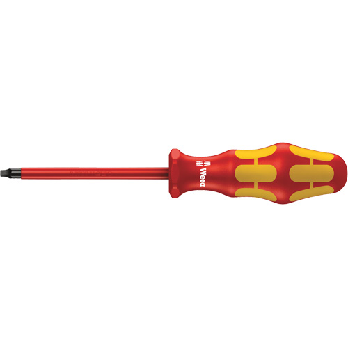 Insulated Square Plus Screwdriver, #2 Tip, Round, 8-1/16" L, Plastic Handle
