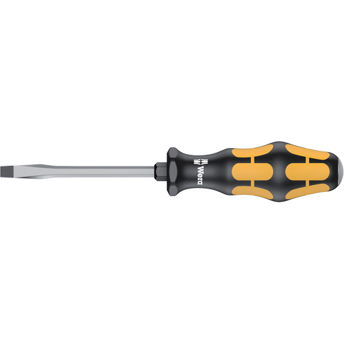 Slotted Demolition Screwdriver, 1/4", 8-1/8" L, Plastic Handle